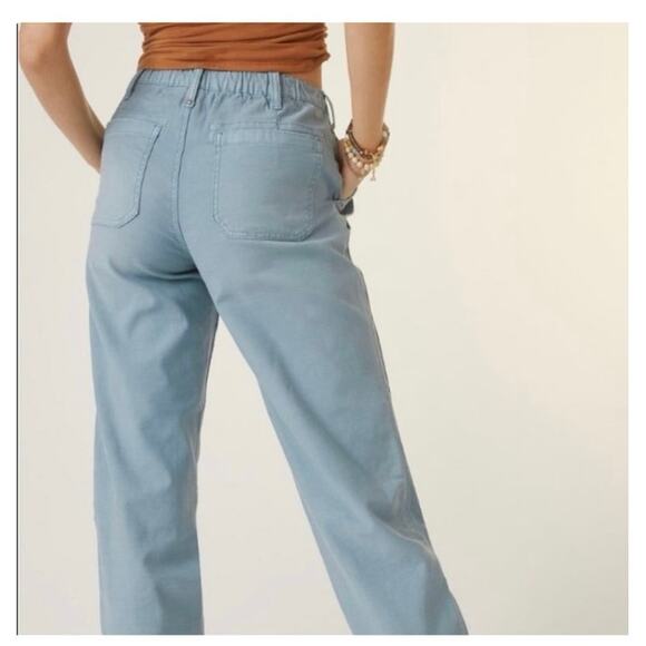 Pilcro Anthropologie the roamer blue chino style pant size 28 - Picture 2 of 11
